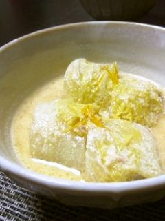 ロール白菜豆乳味噌煮込み-レシピのメイン写真