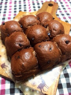 ココア&チョコチップ de ちぎりパン♪-レシピのメイン写真