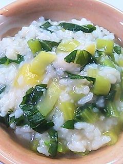 大根菜(かぶの葉)の和風粥-レシピのメイン写真