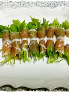 せりの生ハム巻き-レシピのメイン写真
