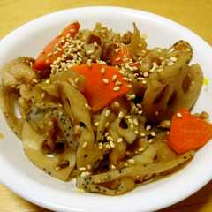 รูปของ きんぴられんこん☆豚肉入り