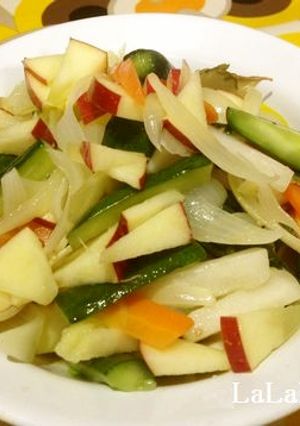 彩り野菜&リンゴの甘いマリネ-レシピのメイン写真