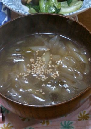 ねぎとしいたけのあったかスープ-レシピのメイン写真
