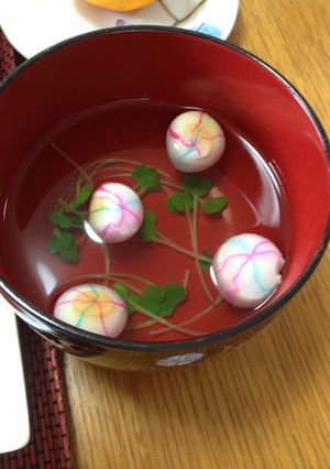簡単♪かわいい♡まり麩のすまし汁-レシピのメイン写真