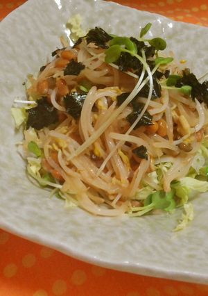 旨♪もやし納豆の温サラダ-レシピのメイン写真