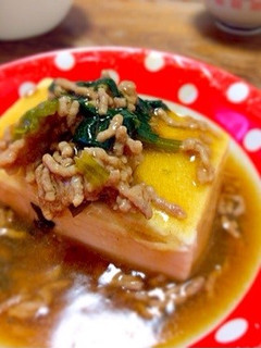 豆腐のそぼろあんかけ。-レシピのメイン写真