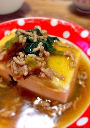 豆腐のそぼろあんかけ。-レシピのメイン写真