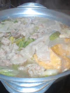 豚しゃぶ風鍋焼きうどん-レシピのメイン写真