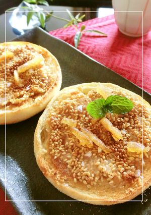 柚子香る⋆　胡麻＊きなこの甘塩トースト-レシピのメイン写真