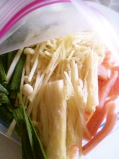 便利☆食材3つで冷凍ミックス-レシピのメイン写真