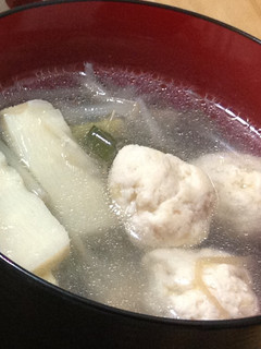 ウエイパーで!鶏団子スープ-レシピのメイン写真
