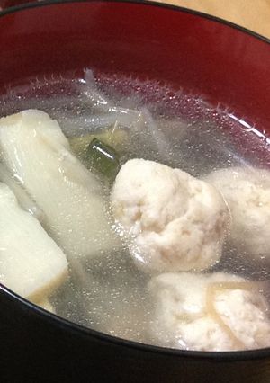 ウエイパーで！鶏団子スープ-レシピのメイン写真