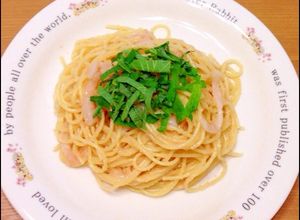 カフェで食べたタラコいかパスタ-レシピのメイン写真