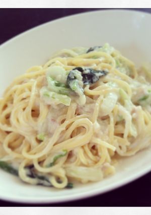 簡単！ホワイトソースのクリームパスタ-レシピのメイン写真