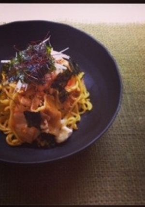 キムチ•チーズで韓国風焼きそば-レシピのメイン写真