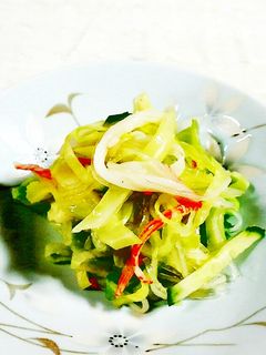 春雨とキャベツ・かに蒲鉾の酢の物♪-レシピのメイン写真