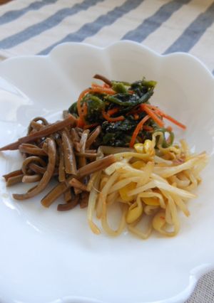 大豆もやしとぜんまいのナムル-レシピのメイン写真