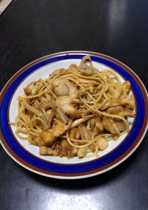やわらか！鶏胸肉＆きのこバター醤油パスタ-レシピのメイン写真