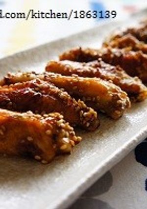 お弁当にも♡手羽中のごま照り焼き-レシピのメイン写真