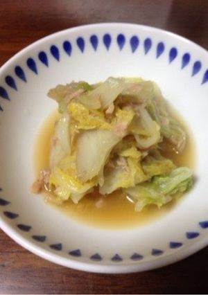 10分前でも簡単にできる！白菜のツナ煮-レシピのメイン写真
