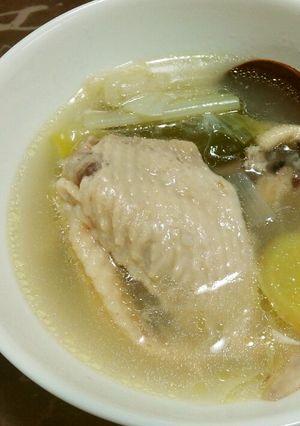 参鶏湯でコラーゲン補充計画！-レシピのメイン写真
