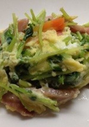 豆苗と卵の中華炒め(^-^)/-レシピのメイン写真