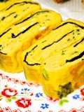 ほんのり甘～い♡海苔とネギの卵焼き