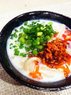 食べるラー油で★ごま豆乳うどん-レシピのメイン写真