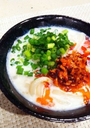 食べるラー油で★ごま豆乳うどん-レシピのメイン写真