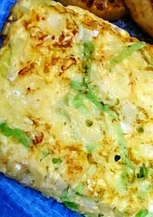 巻かなくてOK★キャベチーズ卵焼き-レシピのメイン写真
