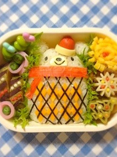 キャラ弁✳︎クマのアーガイルセーター♡-レシピのメイン写真