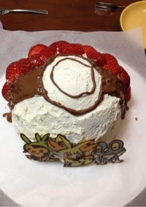子供にドーム型モンスターボールケーキ♡-レシピのメイン写真