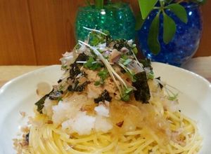 大根おろしとツナの和風簡単パスタ-レシピのメイン写真