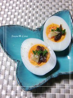 速攻おつまみ≪≪ゆで卵≪≪アンチョビ檸檬-レシピのメイン写真