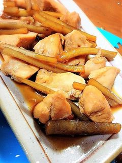 鶏肉とごぼうの生姜焼き-レシピのメイン写真