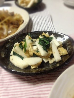 副菜*長芋とほうれん草のさっぱり煮-レシピのメイン写真
