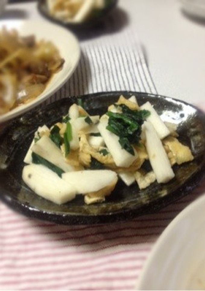 副菜＊長芋とほうれん草のさっぱり煮-レシピのメイン写真