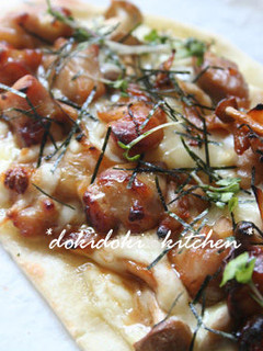 照り焼きチキンの和風ピザ-レシピのメイン写真