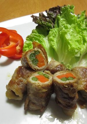 野菜の豚肉巻-レシピのメイン写真