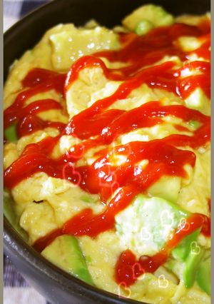 とろ〜りとろ〜り！半熟玉子のアボカド丼！-レシピのメイン写真