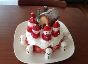 子供が喜ぶクリスマスケーキ デコ♪-レシピのメイン写真