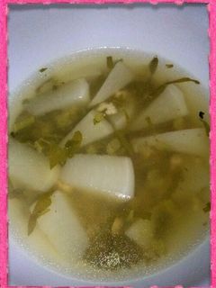 カブと鶏ミンチのあったか生姜スープ-レシピのメイン写真