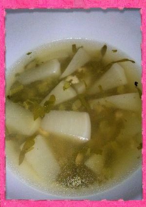 カブと鶏ミンチのあったか生姜スープ-レシピのメイン写真