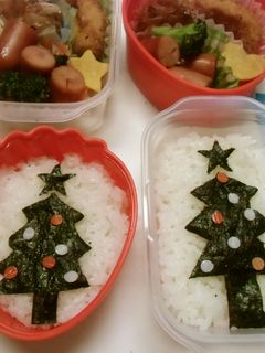 キャラ弁✿簡単☆クリスマスツリー-レシピのメイン写真