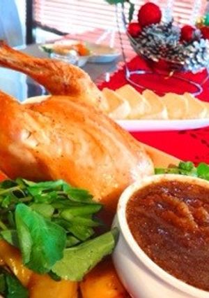 ソース◎！丸鶏クリスマスローストチキン♪-レシピのメイン写真
