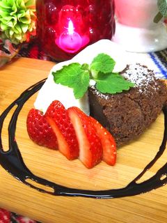 炊飯器で!まるで生チョコ?ガトーショコラ-レシピのメイン写真