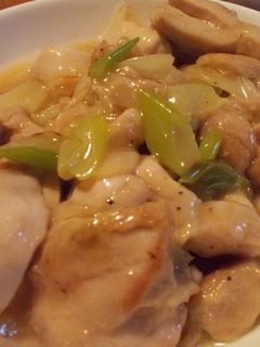 鶏肉と長ネギのサッと炒め煮-レシピのメイン写真