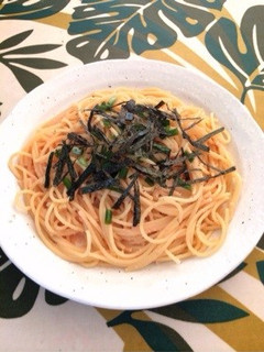 1人ランチに☆簡単たらこパスタ♡-レシピのメイン写真