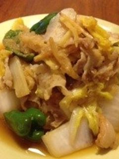 豚バラと白菜のおろしポン酢炒め-レシピのメイン写真