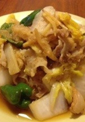 豚バラと白菜のおろしポン酢炒め-レシピのメイン写真